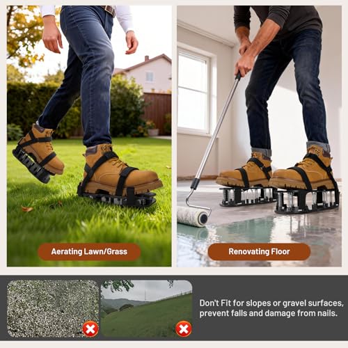 Zapatos aireadores para césped con doble capa y correas ajustables miniatura 6