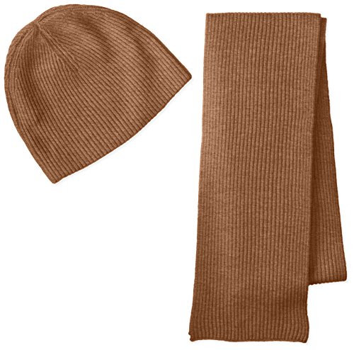 Williams Cashmere Men's Ribbed Hat and Scarf Boxed Set