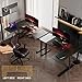 EUREKA ERGONOMIC L Shaped Gaming Desk, 60 Inch L60 Home Office Corner PC Computer Gamer Table Large Writing Workstation Gifts w Mouse Pad Cable Management, Space Saving, Easy to Assemble, Left, Black