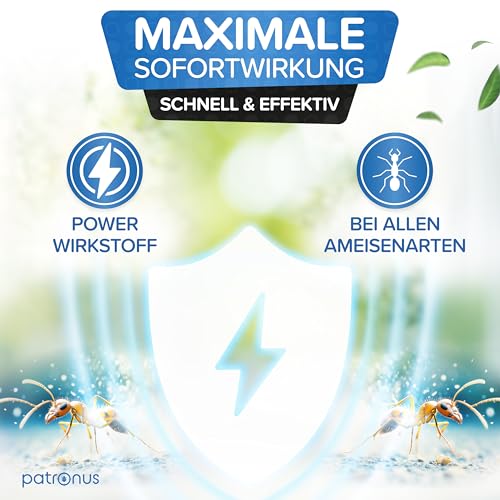 Patronus Ameisen-Spray für drinnen & draußen 1000ml - effektives Ameisenmittel mit Sofortwirkung - zur Abwehr von Ameisen für Haus & Garten - hochwirksam und laborgeprüft 3