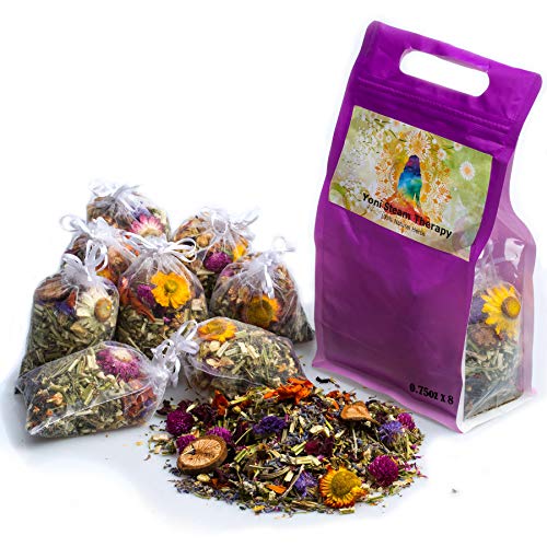 Yoni Steam Herbs for Cleansing Made in 8 Mini Bags, Natural Yoni Herbs for Steaming, 6oz V Steam Herbs Detox Kit, Dried Herbs for Herbal Home Spa Bath