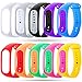 Zacro 10 Pcs Pulseras de Repuesto para Mi Band 4,Mi Band 3 Reemplazo de Silicona Suave Correa de Recambio Impermeable Unisex,MultiColores