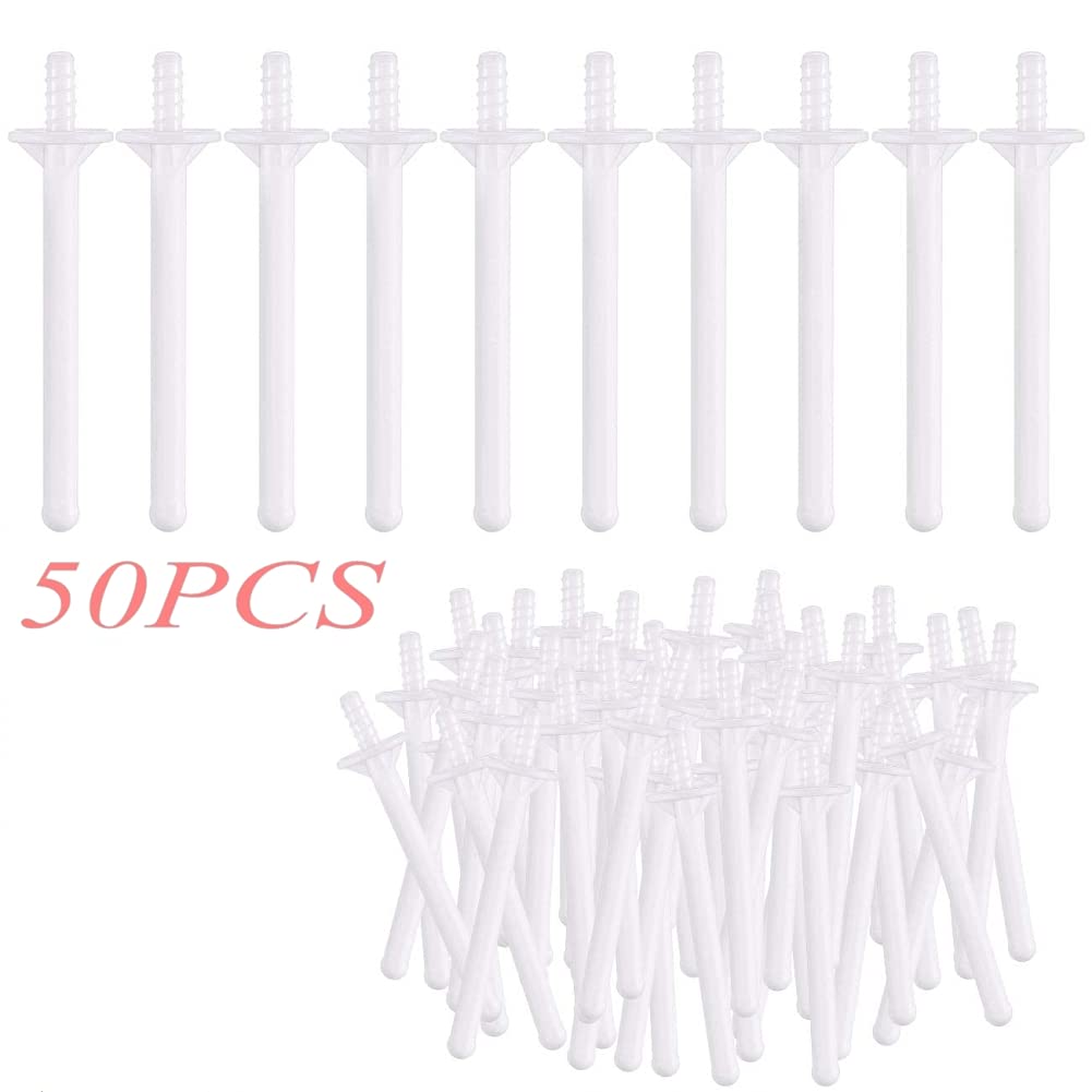 Beswow 50Pcs Nose Hair Removal Wax Kit Men Women Nose Wax Sticks Applicators Painless Safe Quick for Nostrils Cleaning and Nose Hair Removing