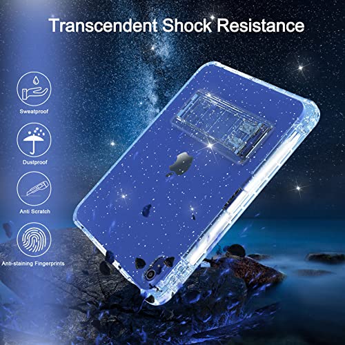 Rantice Ipad 10Th Generation Case 2022, Ipad Case 10Th Generation With Screen Protector, 10Th Gen Ipad Case With Pencil Holder & Kickstand, Slim Shockproof 10.9 Inch Ipad Case, Clear Glitter #TOP6
