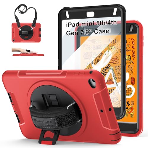 Miesherk STOCK Case for iPad mini 5/4 Generation 7.9 INCH Red