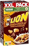 Nestlé Lion Cereals, Karamell und Schoko Cerealien mit Vollkorn, XXL Packung, 1er Pack (1 x 1kg)