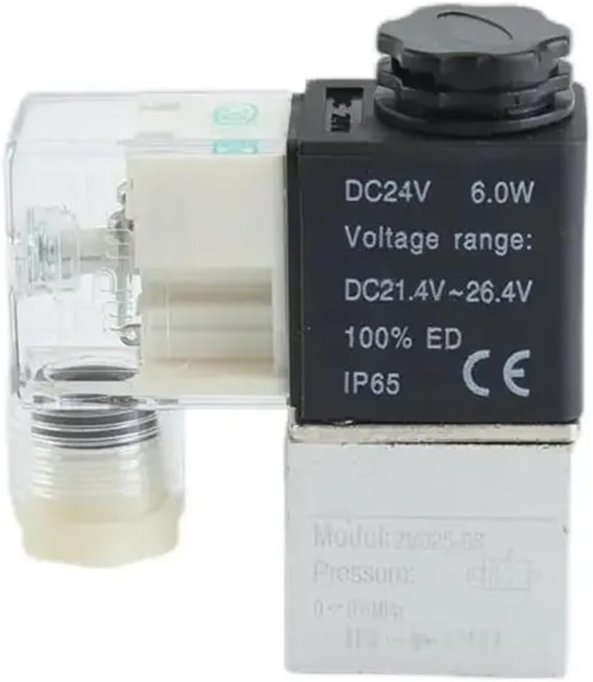 Air Solenoid Valves 2V025-08 2 Position 2 Port 1/4" Normally open Valv Pneumatic Solenoid Valve 12V 24V 110V 220V Volt(2V025-08 AC220V OP)