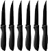 Cuisinart C55-6PCSBK Advantage Color Collection 6-Piece Ceramic Coated Steak Knife Set, Black