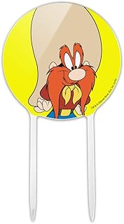 Acrylic Looney Tunes Yosemite Sam Cake Topper Party Decoration for Wedding Anniversary Birthday Graduation