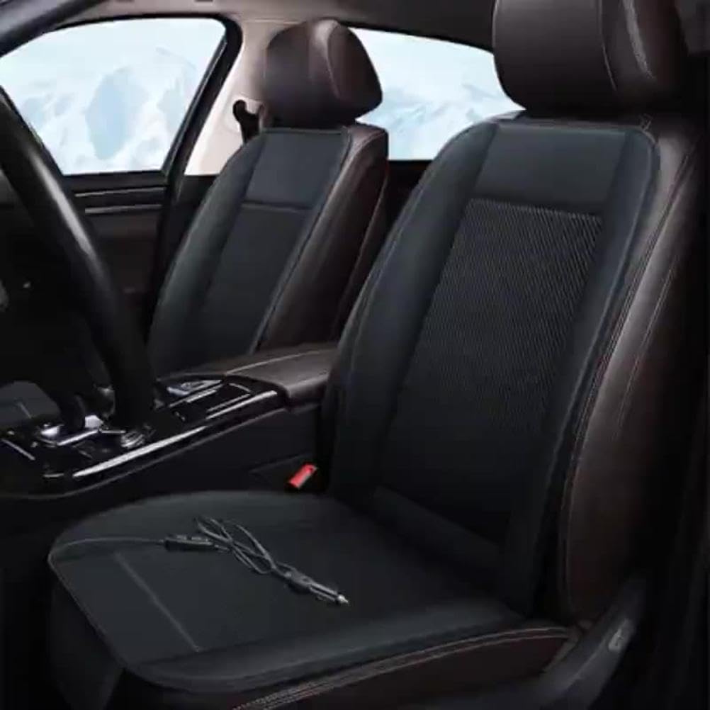 Cuscino di Ventilazione per Seggiolino Auto, Cuscino di Raffreddamento Portatile 12V Cuscino di Raffreddamento per Seggiolino Auto con Accessori per Ventola (Black1)