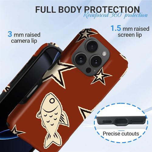 Coque pour iPhone 16 Pro compatible MagSafe antichoc silicone rigide poisson - 2