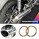 LT Easiyl 10 Stück 43 Mm Motorrad-Auspuffdichtungen Kompatibel mit Honda CB 650 F 650 FA Motorrad-Auspuff-Schalldämpfer-Dichtung Auspuffrohr O-Ring Unterlegscheibe Dichtungsring