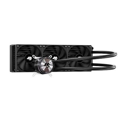 Minorsonic CPU Cooler 360mm Aio, Liquid Cooler CPU Low-Noise AMD AM5/AM4, Refrigeracion Liquida Water Cooling Systems, Intel LGA 1851/1700 PC Water Cooler 3 x 120 mm PWM Fans Black