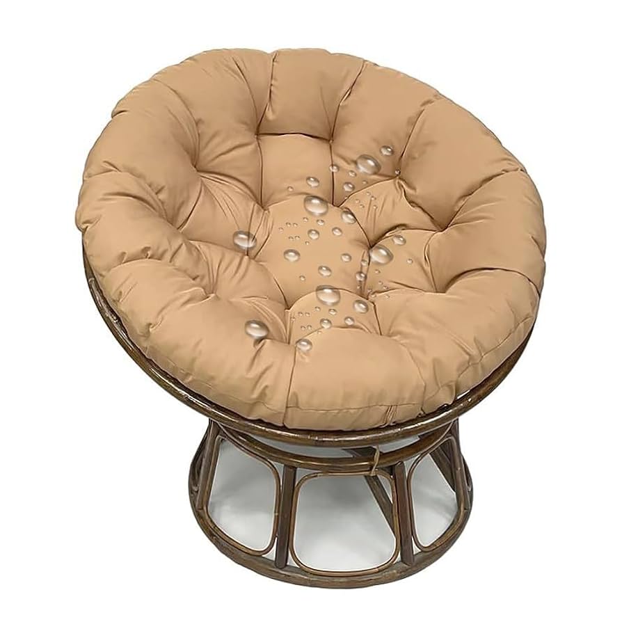 Padded Seat Cushion Egg Shape Chair Pad Round 15.7inch Multifunctional