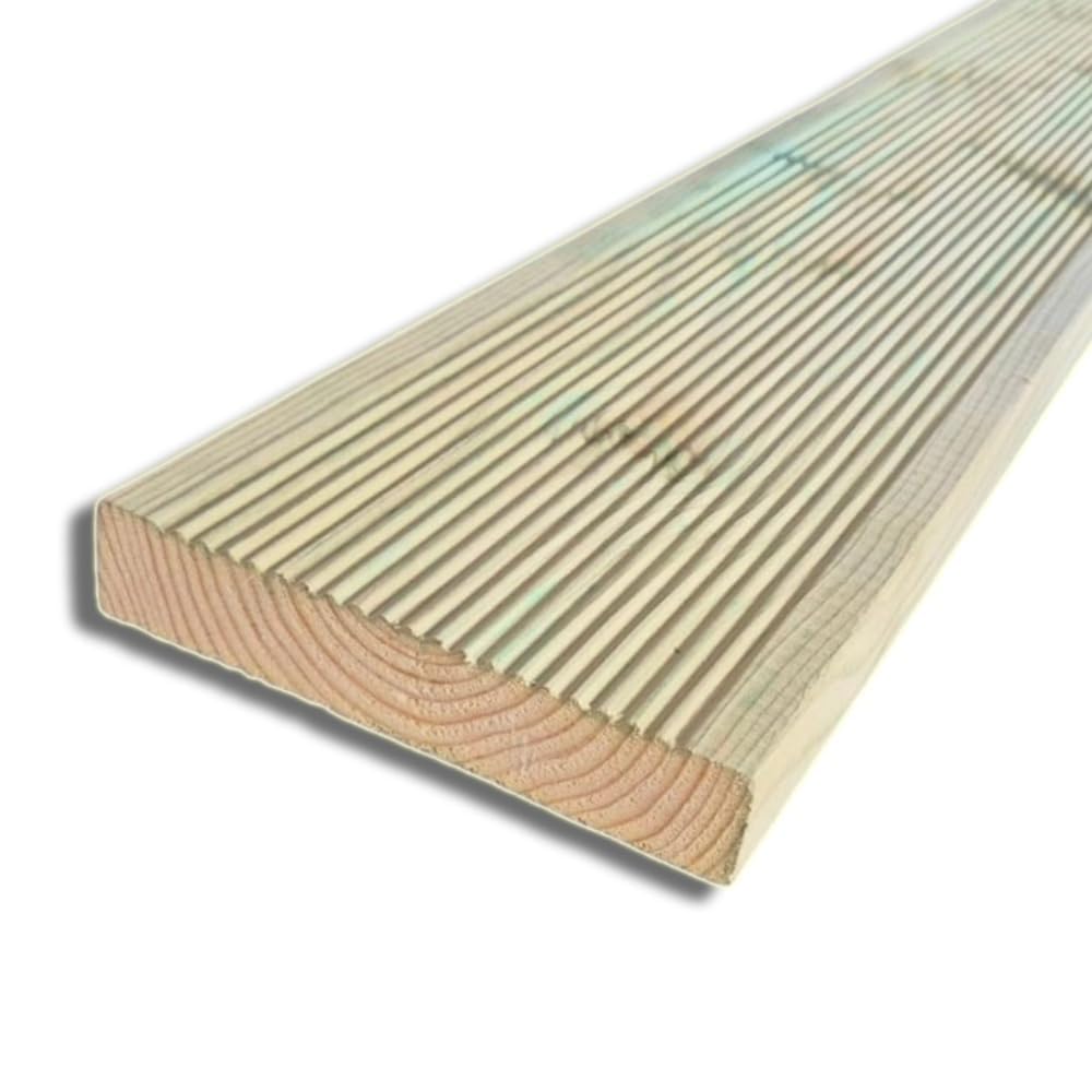 Sunwood Plataforma suelo madera exterior impregnado 200 cm – 20,30 m²
