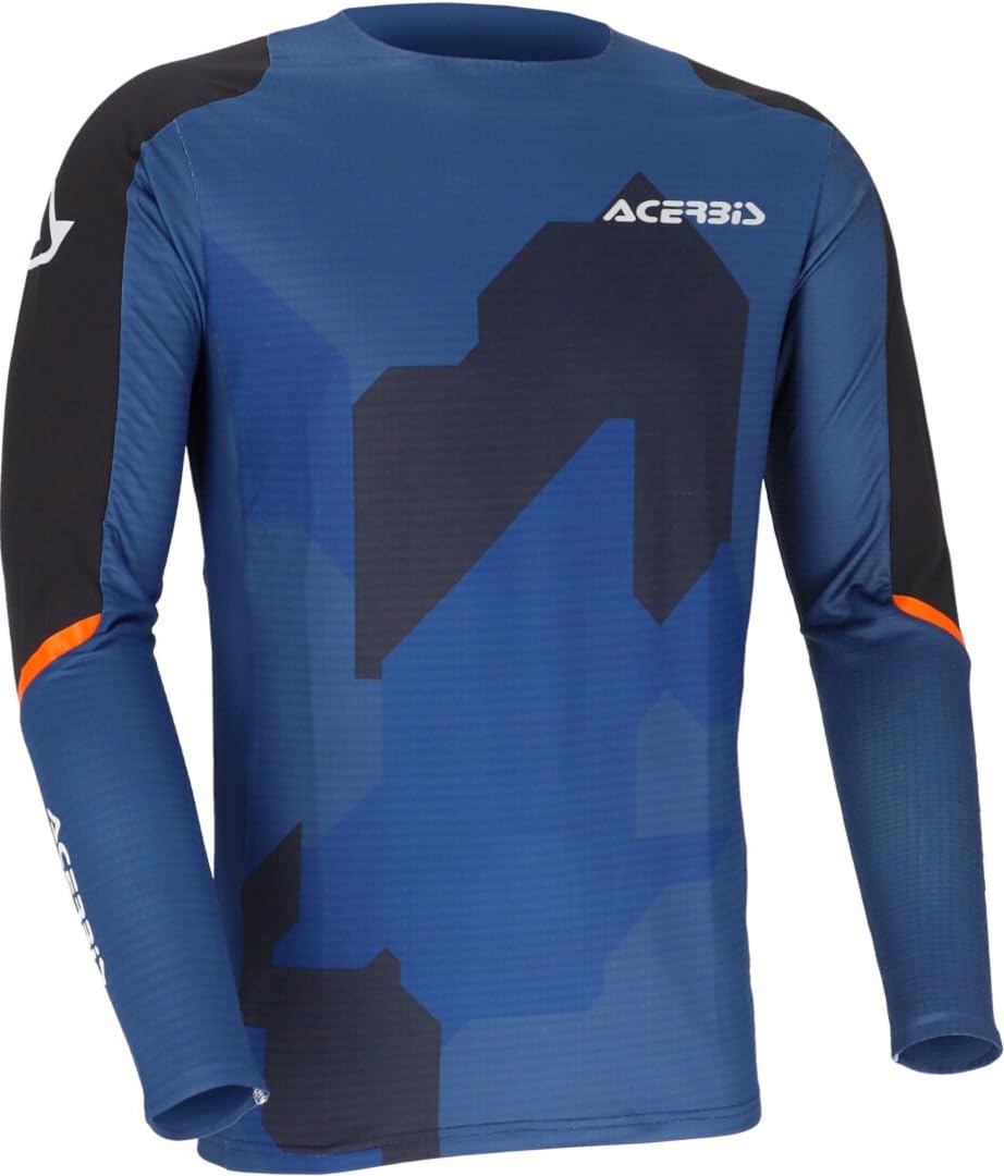 Acerbis X-Duro 3.0 Winter Maglia da motocross, blu/arancione, S