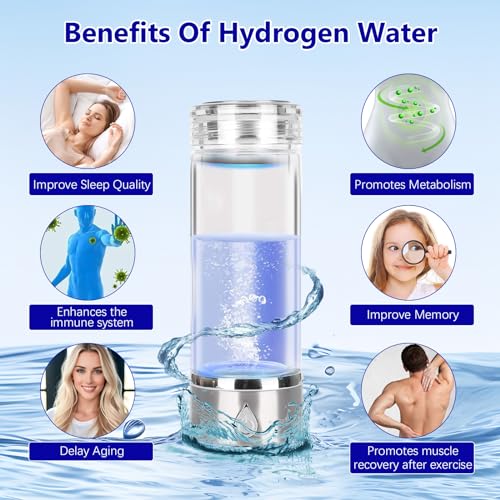 Générateur d'eau à hydrogène portable 380ml avec technologie SPE et charge USB - 4