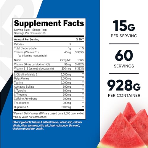 Image of Nutricost Pre-X Xtreme Pre-Workout Complex Powder (Watermelon) 60 Serv