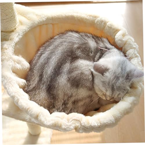 Hamac de remplacement lavable pour arbre à chat grand modèle | Coussin suspendu beige - 8