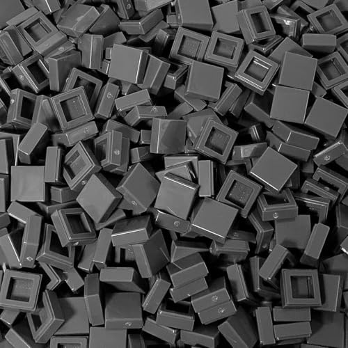 LEGO ® 100 płytek 1x1 w kolorze ciemnoszarym / DBG