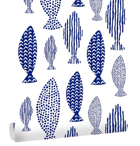 myforHD Selbstklebend Tapete Möbelaufkleber Moderner Verdickt Wandpapier Streifen Tapete wasserdichte Selbstklebende Vinyl Film Schublade und Regal Liner Stick Papier