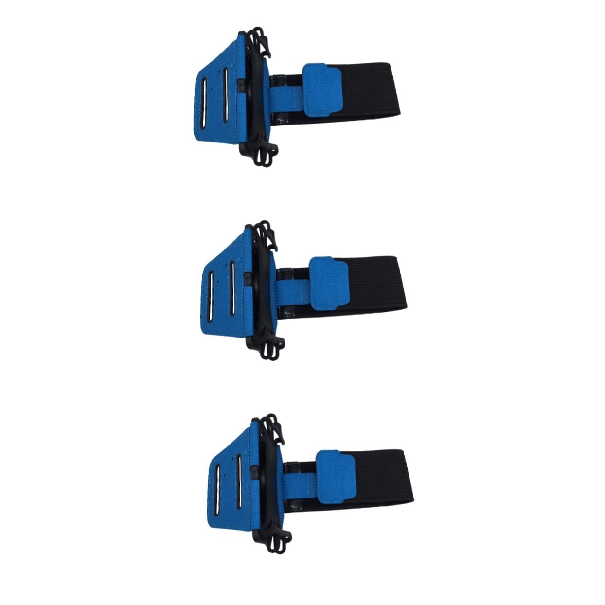 jojofuny 3pezzi Supporto Braccio Per Smartphone Supporto Per Corsa e Sport All Aperto Con Porta Carica e Cuffie Blu Taglia Accessorio Per Telefonini Durante Attività Fisica