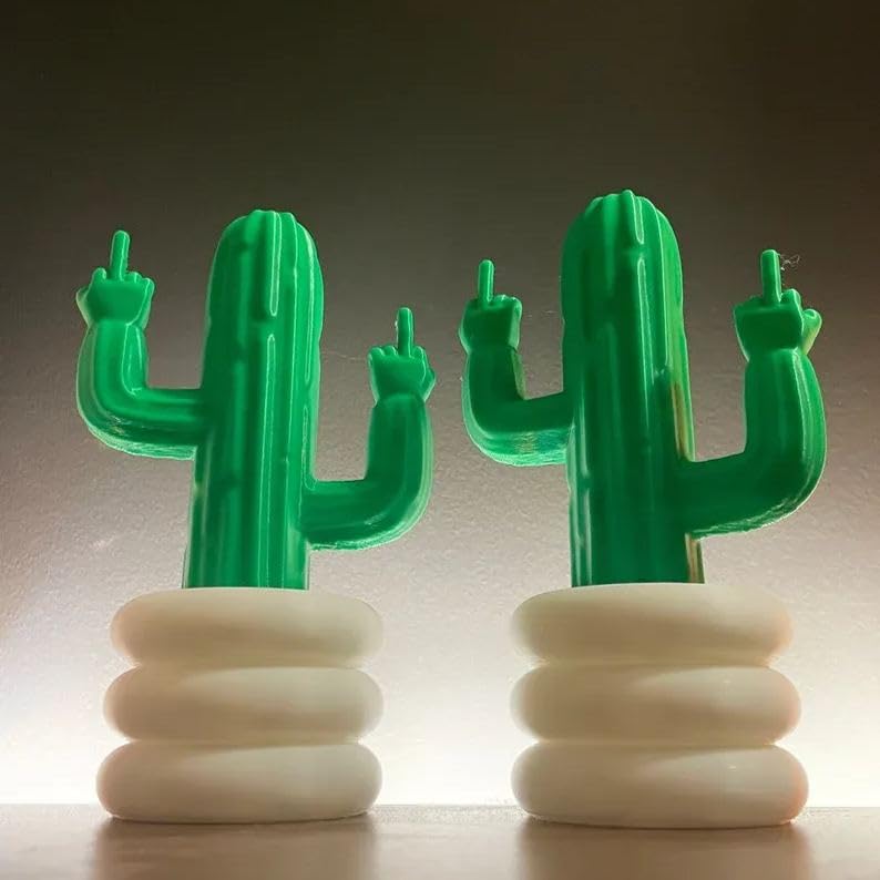 Amazon.de: CQSVUJ Fucktus  Mittelfinger-Kaktus-Figur, Kaktus-Mittelfinger,  lustige Mittelfinger-Ente, Kunstharz, Gartenfigur, Statue, Mittelfinger- Kaktus-Figur fr den Schreibtisch zu Hause, im Bro (2pcs)