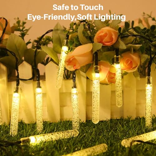 Image of One94Store Drop Stick String Lights - 14 LED, 3 Meter Warm White - Decorative Waterproof Fairy Lights for Indoor /Outdoor, Garden, Diwali, Christmas, Wedding, Party & Festival Decoration Pack of 1