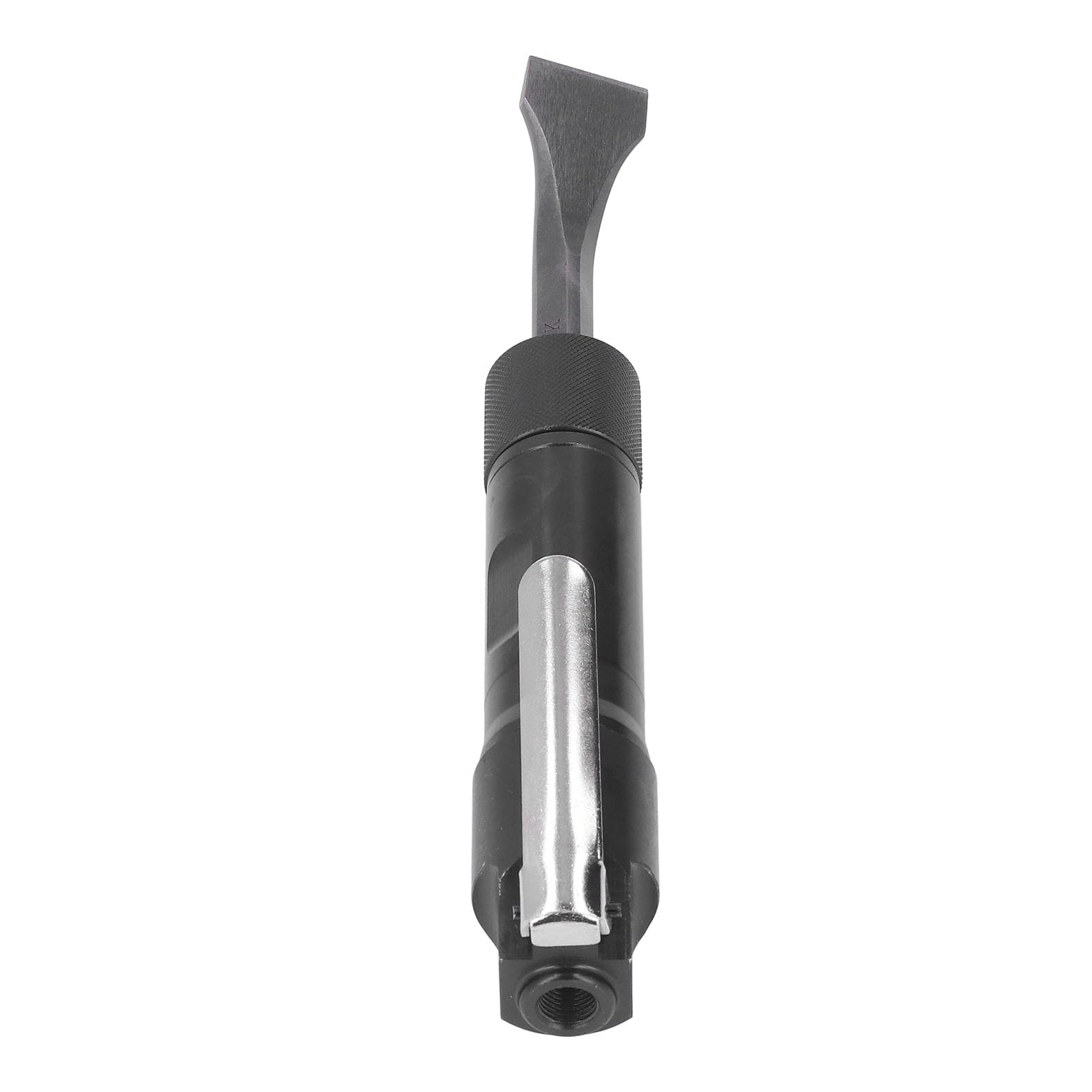 SIXRUN Kit de Pala Neumática de Aleación de Aluminio con Cincel Neumático de Tipo Recto, Cabezal Autoblocante de 4000 BPM, Entrada de 1 4 Pulgadas para Piezas Fundidas, Ranuras para Soldar, (Estilo