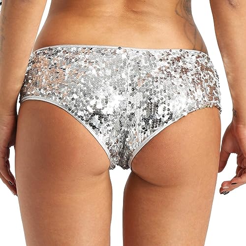 QMDSN silver leather shorts – image 4