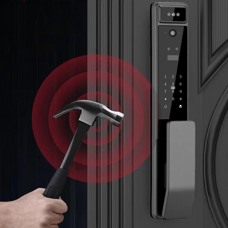 Serrure connectée reconnaissance 3D avec empreinte et carte