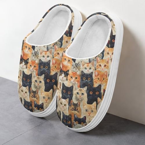 Womens Memory Foam Cozy Warm Platform Slippers Casual Thick Sole House Slippers for Indoor Outdoor4