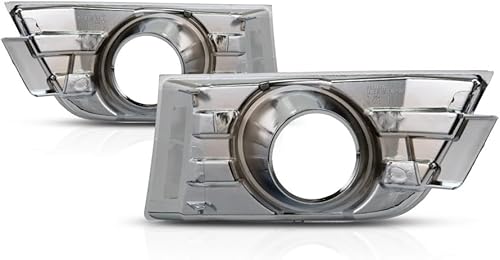 Miniatura 2 de Para Ford Edge antiniebla cubierta 2007 08 09 2010 par / juego de lado del conductor y pasajero | Cromo | con agujero de luz | Cumplimiento DOT/SAE