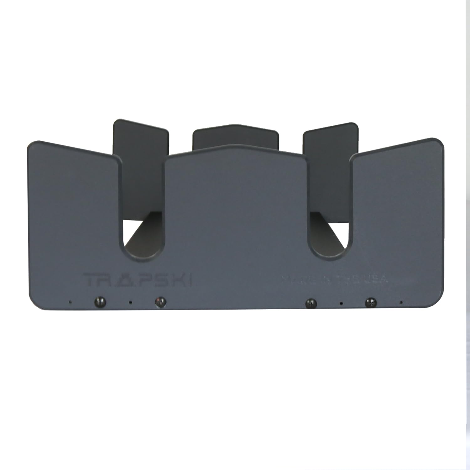TRAPSKI Lowpro Series - Insertos de Soporte Esquis y Snowboard para Caja de Carga en el Techo, Plástico HDPE de Grado Marino, Correa Premium Incluida, Fabricado en los Estados Unidos (LOWPRO2-S)