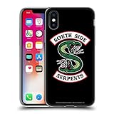Komfortabler Griff Head Case Designs Offizielle Riverdale South Side Serpents Grafik Kunst Soft Gel Huelle kompatibel mit iPhone X/iPhone XS