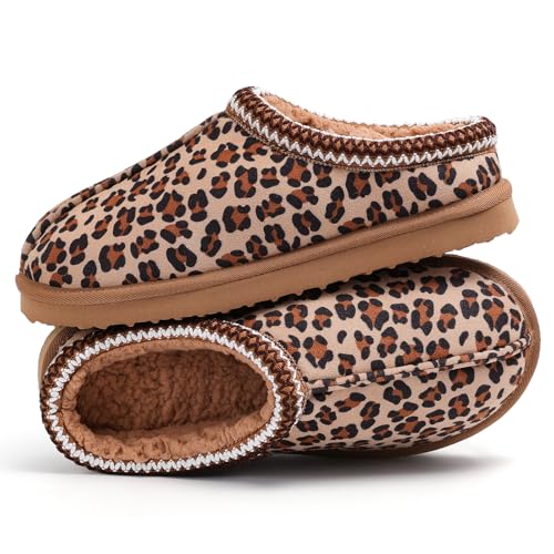 Image of Women's Slippers Fuzzy Cozy Short Ankle Shoes Indoor and Outdoor Mules Furry Warm House Slippers for Woman Cute Fluffy Clogs