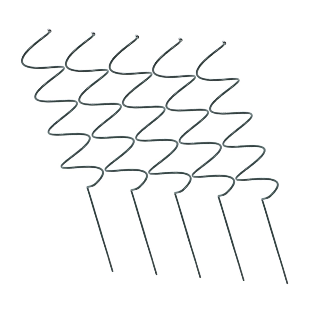 Abaodam 3 Sätze Pflanzenstützpfähle Spiral Hohe Stützstäbe Für Tomaten Kletterpflanzen Und Blumen Wetterfest Und Dekorativ Für Garten Und Balkon Einfache Installation Und 5 Stücke * 3