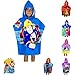 Poncho de bain à capuche pour enfant - 55 x 110 cm - Différents motifs - Roi Lion, Pyjamasques, Batman, Minnie Mouse, Cars, LOL Surprise, Top Wings, Sam le pompier