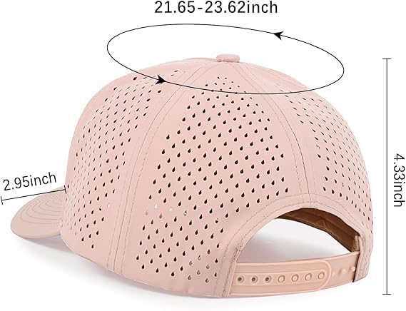 Custom Embroidered Logo Waterproof Baseball Cap Mesh Running Cap Breathable Quick Dry Outdoor Fitted Hats for Men Women - Image 2