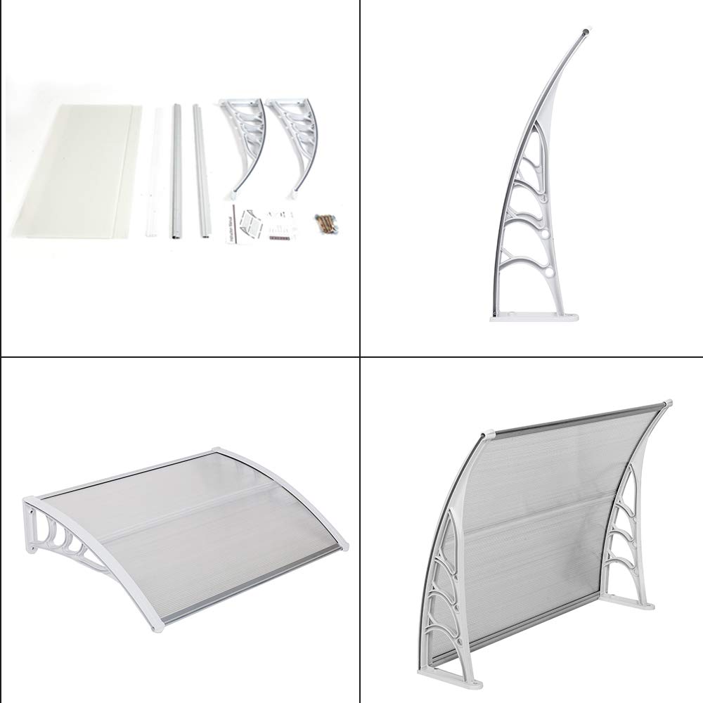Flandre Patio Door Window Awning Canopy, Polycarbonate...