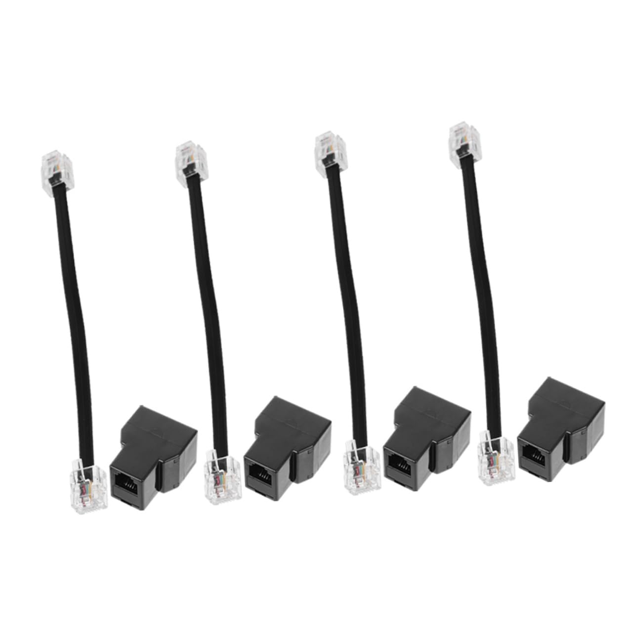 Garneck Phone Cord Detangler Telephone Splitter 6p4c Rj11 Adapter Phone Cable Adapter for Multiple Devices