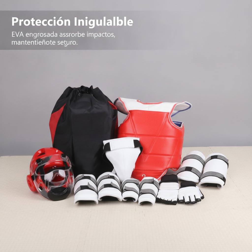 Équipement Protecteur Femme avec Casque et Gaine Thoracique pour Entraînement Régulier et Affrontement Compétitif