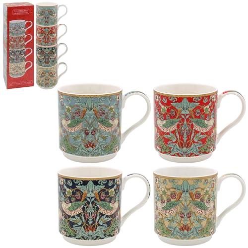 Lesser & Pavey S Berry Thief Stacking Mugs Set of 4, Medium