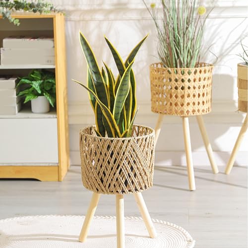 Panier en bois tissé de qualité pour décoration