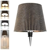 Lampe de table sans fil avec design compact et protection IP54 : Grâce à son format minimaliste et sa résistance aux éclaboussures, cette lampe bouteille LED sans fil s’utilise aussi bien en intérieur qu’en extérieur. Idéale sur une table, un balcon, une terrasse ou au camping.