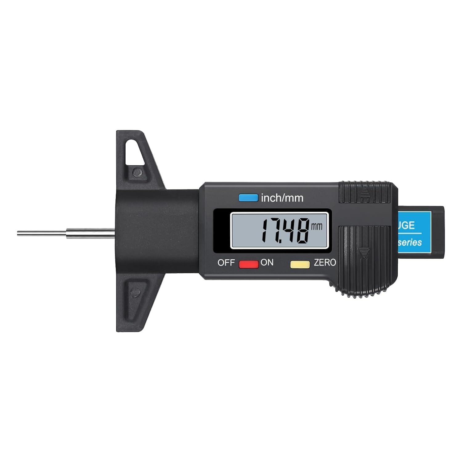 MAVOTANK Car 0-25.4mm Digital Tyre Tire Tread Depth Tester Gauge Meter Measurer Tool Caliper LCD Display Tpms Tire Monitoring System Metal Probe (Tire Gauge)-image-23