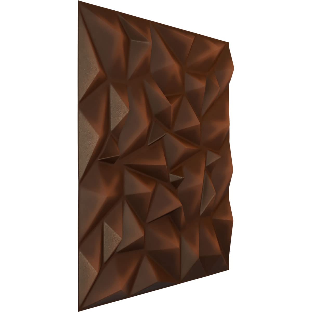 Ekena Millwork 19 5/8 "W x 19 5/8 "H Leto EnduraWall Dekoracyjny panel ścienny 3D, postarzana metaliczna rdza (obejmuje 2,67 m2