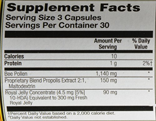Montana Big Sky, Bee Pollen Royal Jelly And Propolis Capsules, 90 Count (Pack Of 12) #TOP5