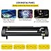 VEVOR Vinyl Cutter Machine, 28 Inch Paper Feed Cutting Plotter Bundle, Adjustable Force & Speed Vinyl Printer, LCD Display Windows Compatible Sign Making kit with Signmaster Software, Supplies, 3 Blad