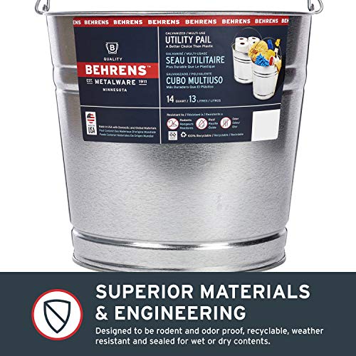 Behrens 1214Gs Galvanized Steel Utility Pail, 14-Quart #TOP5